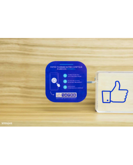 Stop Rayon pour communiquer sur le Compteur à Likes Facebook Smiirl