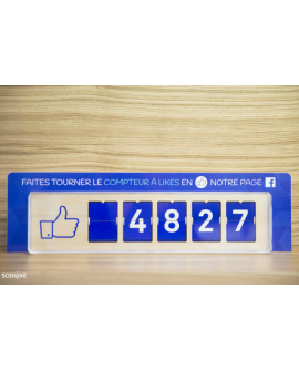 Stop Rayon pour communiquer sur le Compteur à Likes Facebook Smiirl