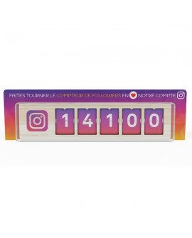 Stop Rayon pour communiquer sur le Compteur de followers Instagram Smiirl